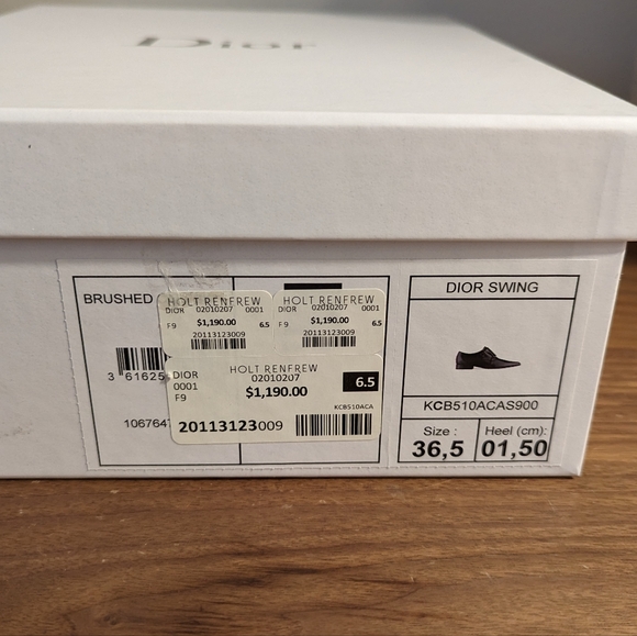 NWT Christian Dior Double Monk Strap Brushed Calf Skin Swing Shoe - EU 36.5 - Picture 8 of 8